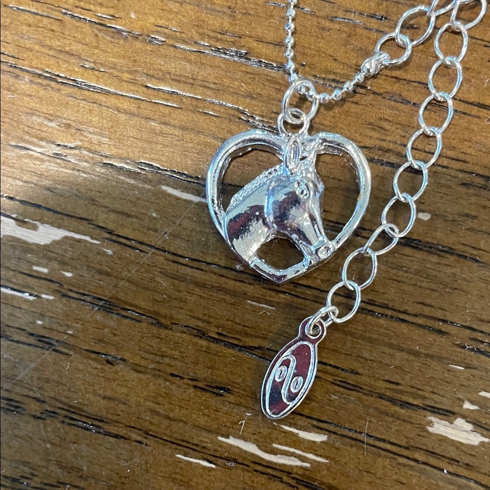 Elegant Silver Heart Pendant Necklace